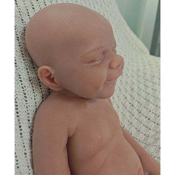 6.82lbs Full Body Platinum Silicone Reborn Baby Boy Doll 45cm Sleeping Newborn - Picture 16 of 16